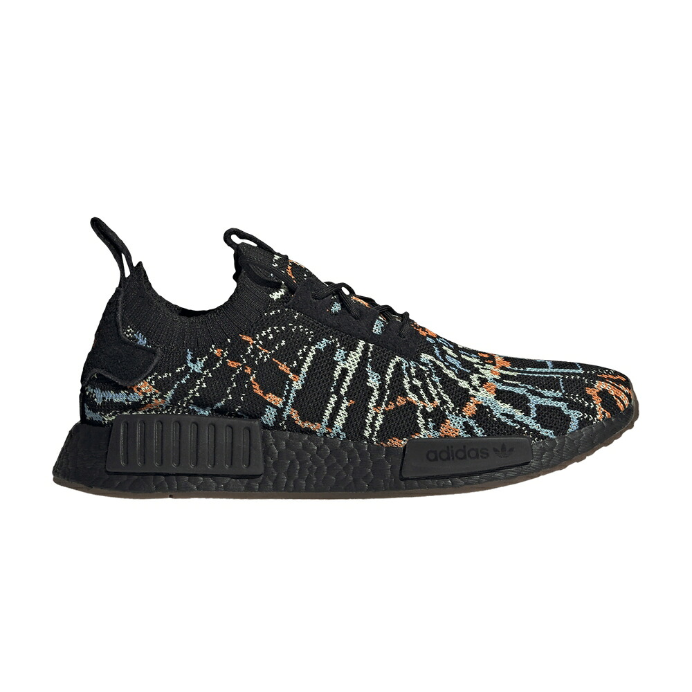 アディダス 中核グループ 黒いこと 黒いこと NMD_R1 \u0027BLACK GLITCH\u0027 スニーカー メンズ ADIDAS PRIMEKNIT / CORE BLACK CORE BLACK GUM