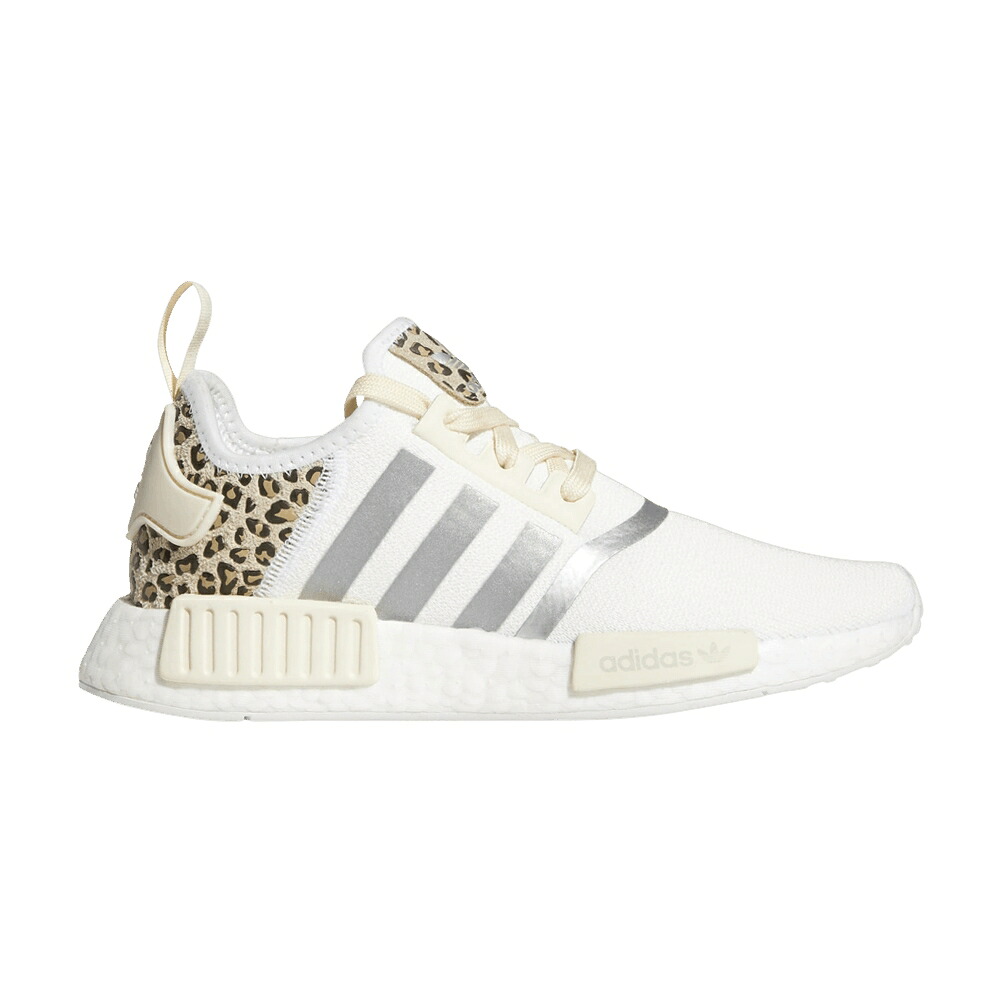 アディダス 白色 ホワイト 銀色 シルバー NMD_R1 'CHEETAH' スニーカー レディース ADIDAS WMNS / CLOUD WHITE SILVER METALLIC ECRU｜スニケス
