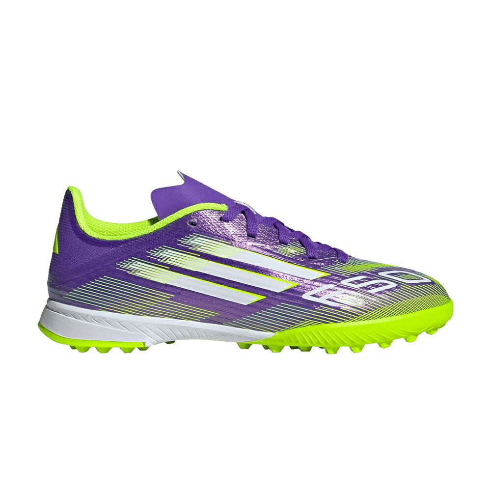 アディダス アディゼロ 紫 パープル ラッシュ 白色 ホワイト 'RADIANT PACK' スニーカー メンズ ADIDAS ADIZERO F50 LEAGUE TF K BLAZE / PURPLE RUSH CLOUD WHITE LUCID