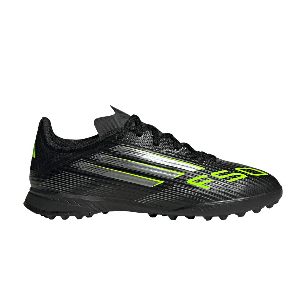 アディダス アディゼロ ステルス コア 黒色 ブラック ELECTRIC PACK スニーカー メンズ ADIDAS ADIZERO F50 LEAGUE TF K STEALTH / CORE BLACK IRON METALLIC LUCID