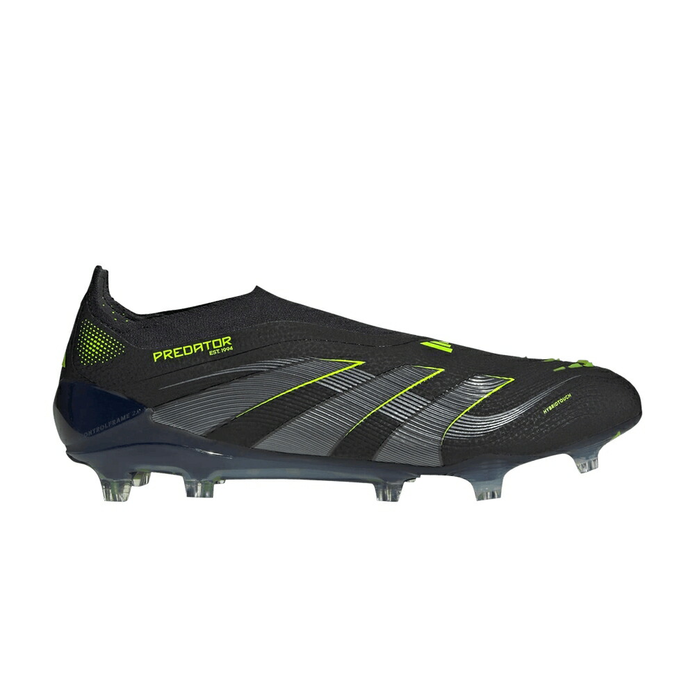 アディダス プレデター エリート ステルス コア 黒色 ブラック カーボン ELECTRIC PACK スニーカー メンズ ADIDAS PREDATOR ELITE LACELESS FG STEALTH / CORE BLACK CARBON LUCID LEMON
