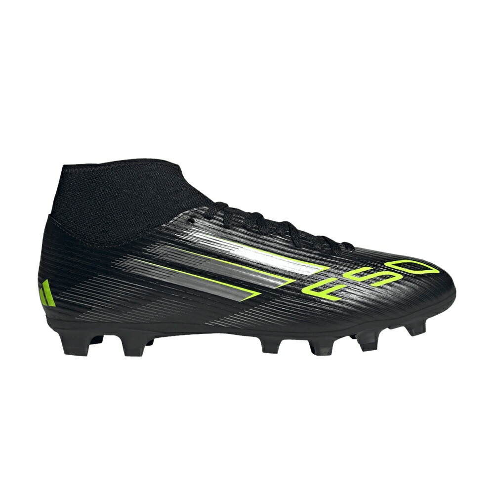 アディダス アディゼロ クラブ ミッド ステルス コア 黒色 ブラック ELECTRIC PACK スニーカー メンズ ADIDAS ADIZERO F50 CLUB MID FG MG STEALTH / CORE BLACK IRON METALLIC LUCID