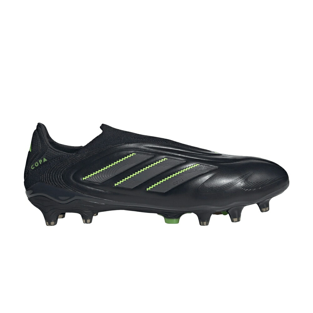 アディダス ピュア エリート ステルス コア 黒色 ブラック ソリッド 灰色 グレー ELECTRIC PACK スニーカー メンズ ADIDAS COPA PURE 3 ELITE LACELESS FG STEALTH / CORE BLACK DGH SOLID GREY LUCID