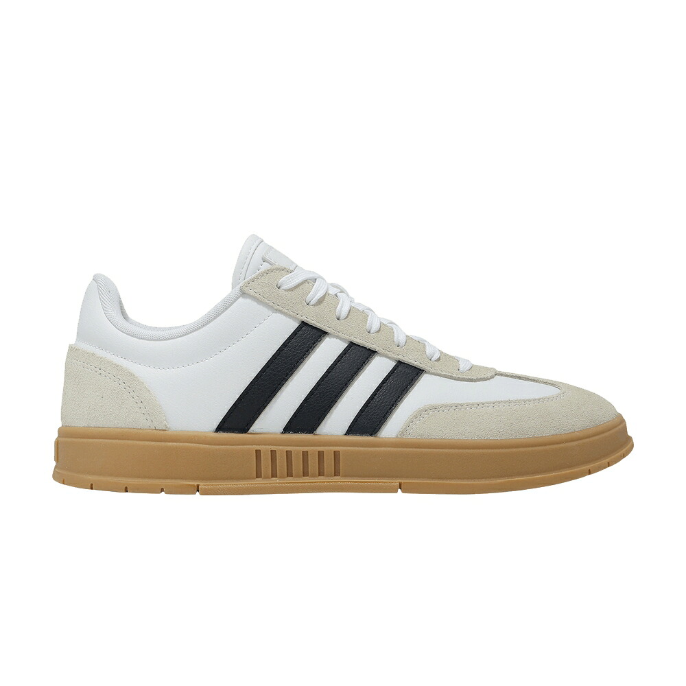 アディダス 黒色 ブラック 白色 ホワイト コア 'WHITE GUM' スニーカー メンズ ADIDAS GRADAS BLACK / CLOUD WHITE CORE BLACK MATTE