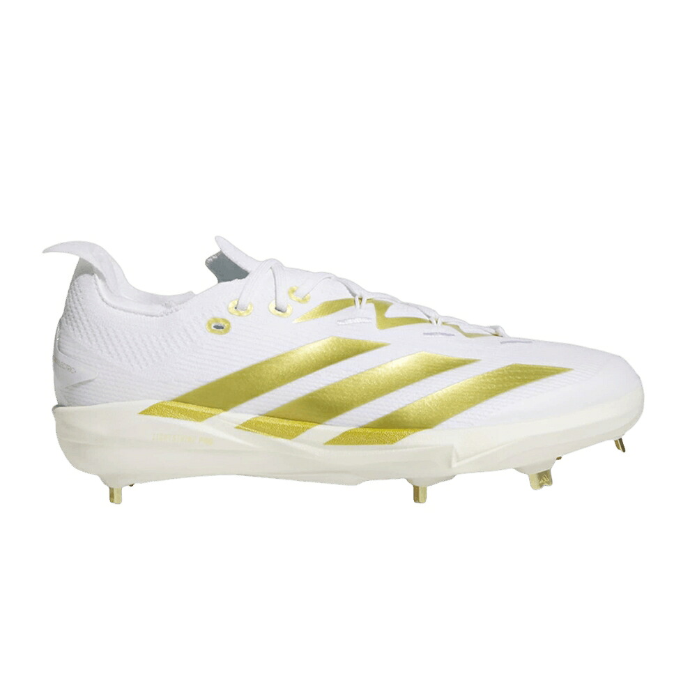 アディダス アディゼロ ゴールド 白色 ホワイト ELECTRIC+ 2.0 'WHITE METALLIC' スニーカー メンズ ADIDAS ADIZERO GOLD / CLOUD WHITE GOLD METALLIC GOLD｜スニケス