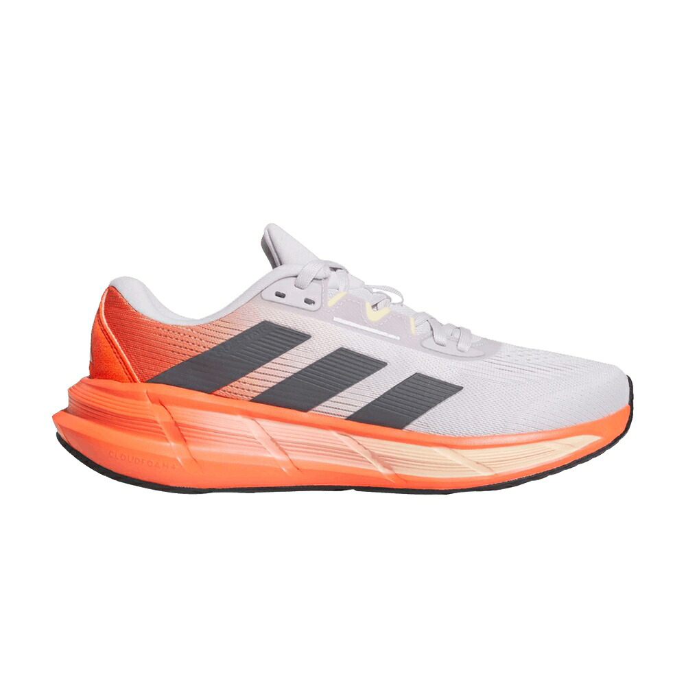 アディダス 薄墨色 薄墨色 差しひびき \u0027DASH ORANGE\u0027 スニーカー メンズ ADIDAS QUESTAR 3 GREY SEMI IMPACT / DASH GREY GREY FIVE SEMI IMPACT
