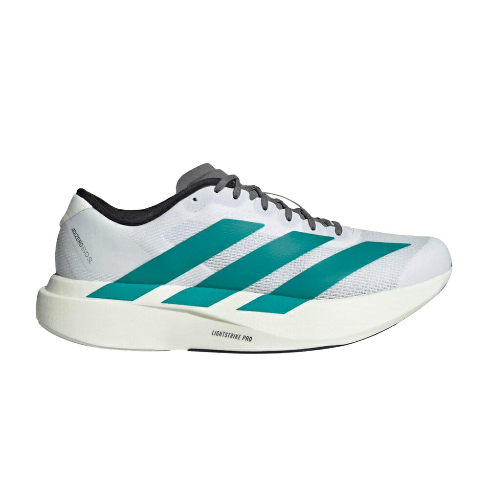 アディダス アディゼロ 純然たる 白いこと 白いこと 薄墨色 薄墨色 \u0027WHITE TEAL\u0027 スニーカー メンズ ADIDAS ADIZERO EVO SL PURE / CLOUD WHITE PURE TEAL GREY FOUR