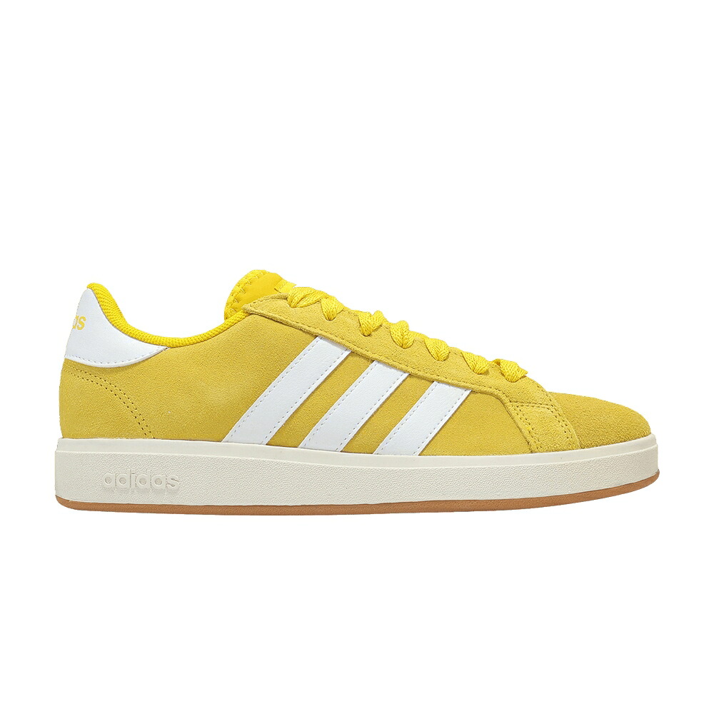 アディダス 運動場 厚地の外套 黄味がかった 黄み 白いこと 白いこと \u0027UTILITY YELLOW\u0027 スニーカー メンズ ADIDAS GRAND COURT BASE 00S / UTILITY YELLOW CLOUD WHITE GUM
