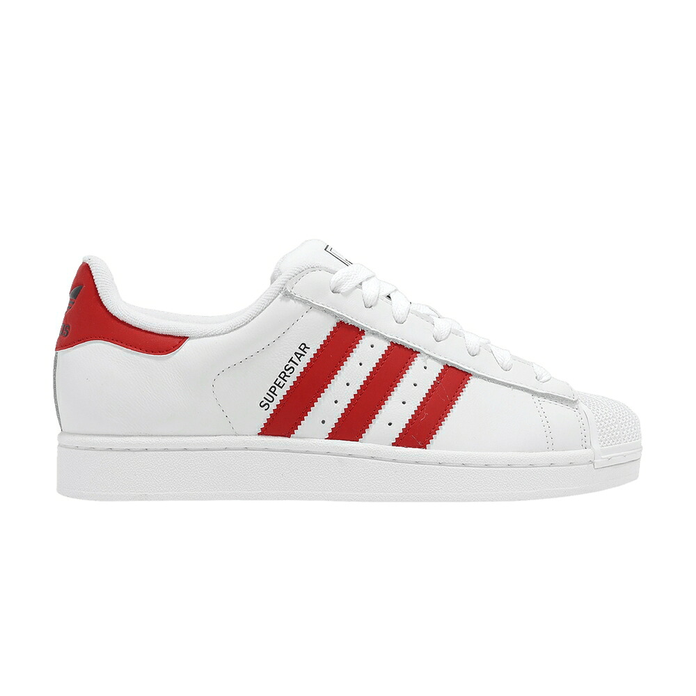 アディダス スーパースター 白色 ホワイト コア 'WHITE SCARLET' スニーカー メンズ ADIDAS SUPERSTAR 2 / CLOUD WHITE BETTER SCARLET CORE|スニケス