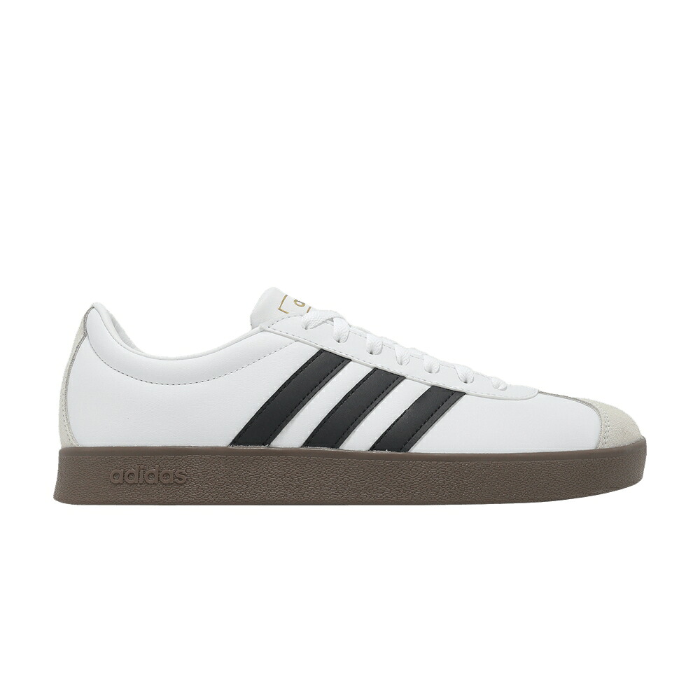 アディダス コート クラシック 黒色 ブラック 白色 ホワイト コア 'WHITE GUM' スニーカー メンズ ADIDAS VL COURT CLASSIC BLACK / FOOTWEAR WHITE CORE BLACK GUM｜スニケス