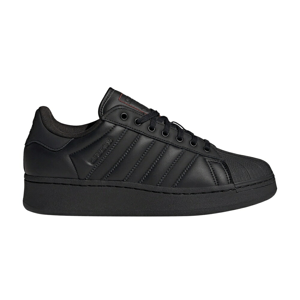 アディダス スーパースター コア 黒色 ブラック ゴールド 赤 レッド 'BLACK RED' スニーカー メンズ ADIDAS ATMOS X SUPERSTAR XLG / CORE BLACK GOLD METALLIC RED|スニケス