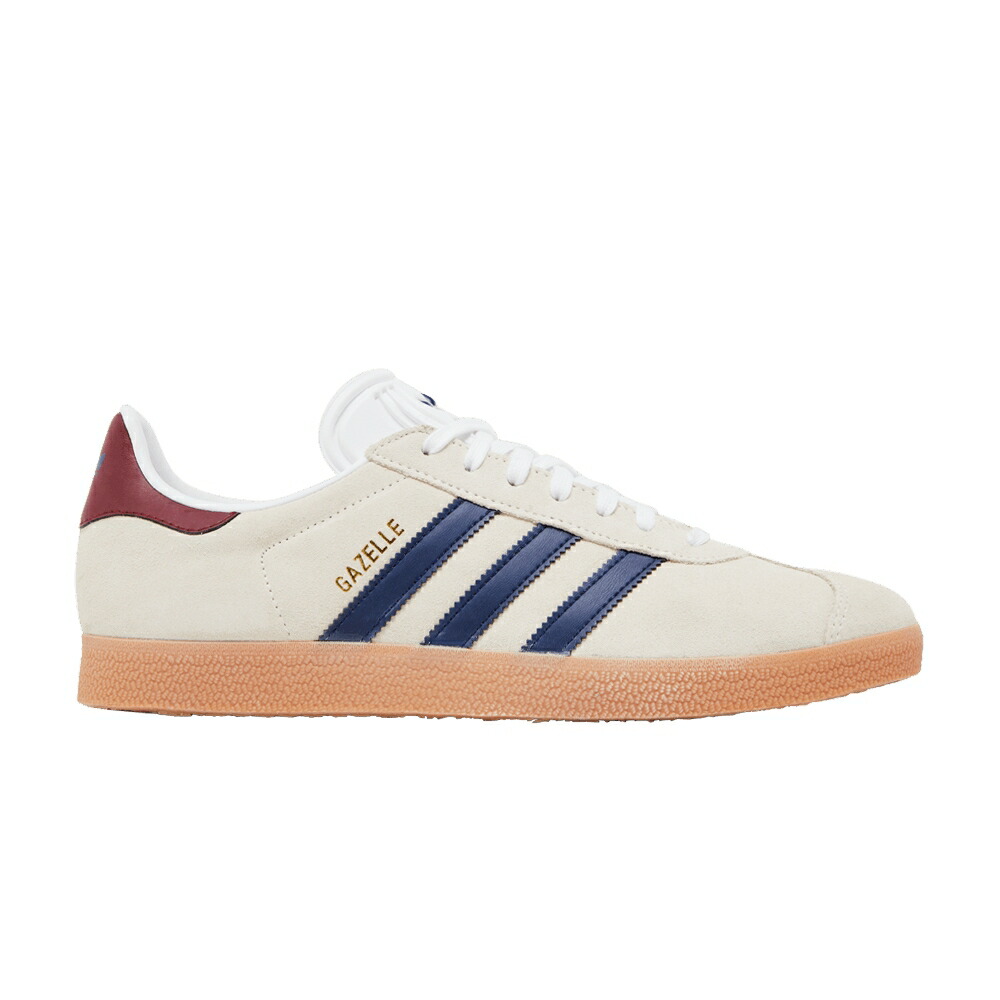 アディダス ガゼル 白いこと 白いこと 青み 青色 \u0027OFF GUM\u0027 スニーカー メンズ ADIDAS GAZELLE INDOOR WHITE DARK BLUE / OFF WHITE DARK BLUE COLLEGIATE
