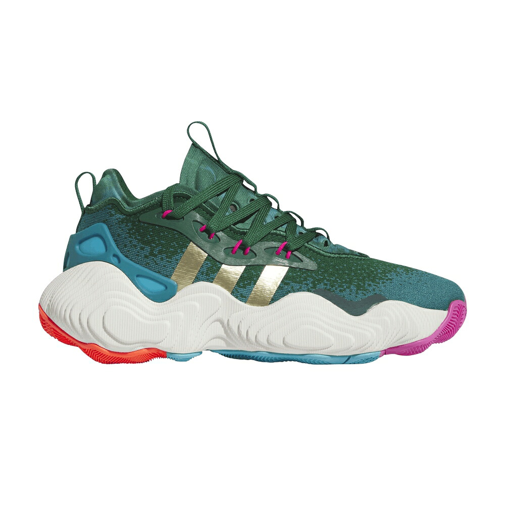 アディダス 野球クラブ 緑 緑であること ゴールド \u0027\u002796 OLYMPICS\u0027 スニーカー メンズ ADIDAS TRAE YOUNG 3 J / TEAM DARK GREEN GOLD METALLIC