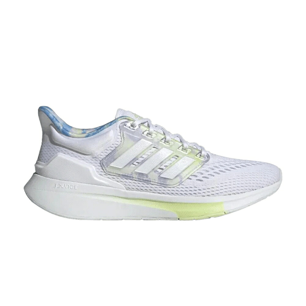 アディダス ラン ネクタイ 白色 ホワイト 'WHITE DYE' スニーカー レディース ADIDAS WMNS EQ21 RUN TIE / CLOUD WHITE CLOUD WHITE ALMOST
