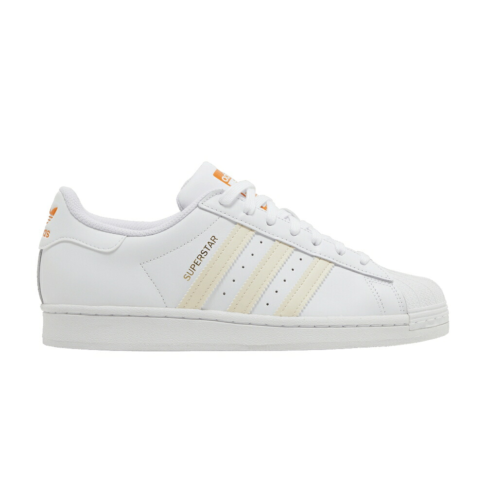 アディダス スーパースター 白色 ホワイト 橙 オレンジ 'WHITE TINT' スニーカー メンズ ADIDAS SUPERSTAR ECRU / CLOUD WHITE ECRU TINT ORANGE