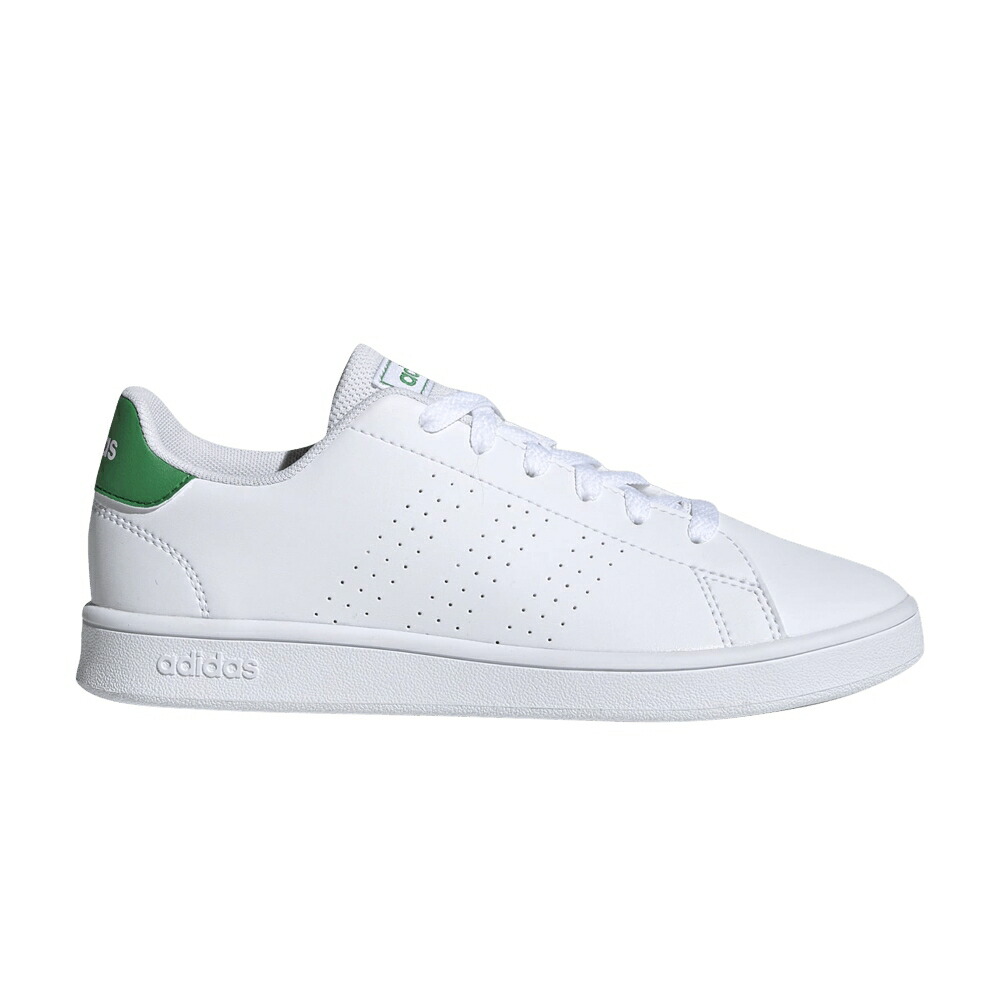 アディダス 白いこと 白いこと 緑 緑であること 薄墨色 薄墨色 \u0027WHITE GREEN\u0027 スニーカー メンズ ADIDAS ADVANTAGE J / CLOUD WHITE GREEN GREY TWO