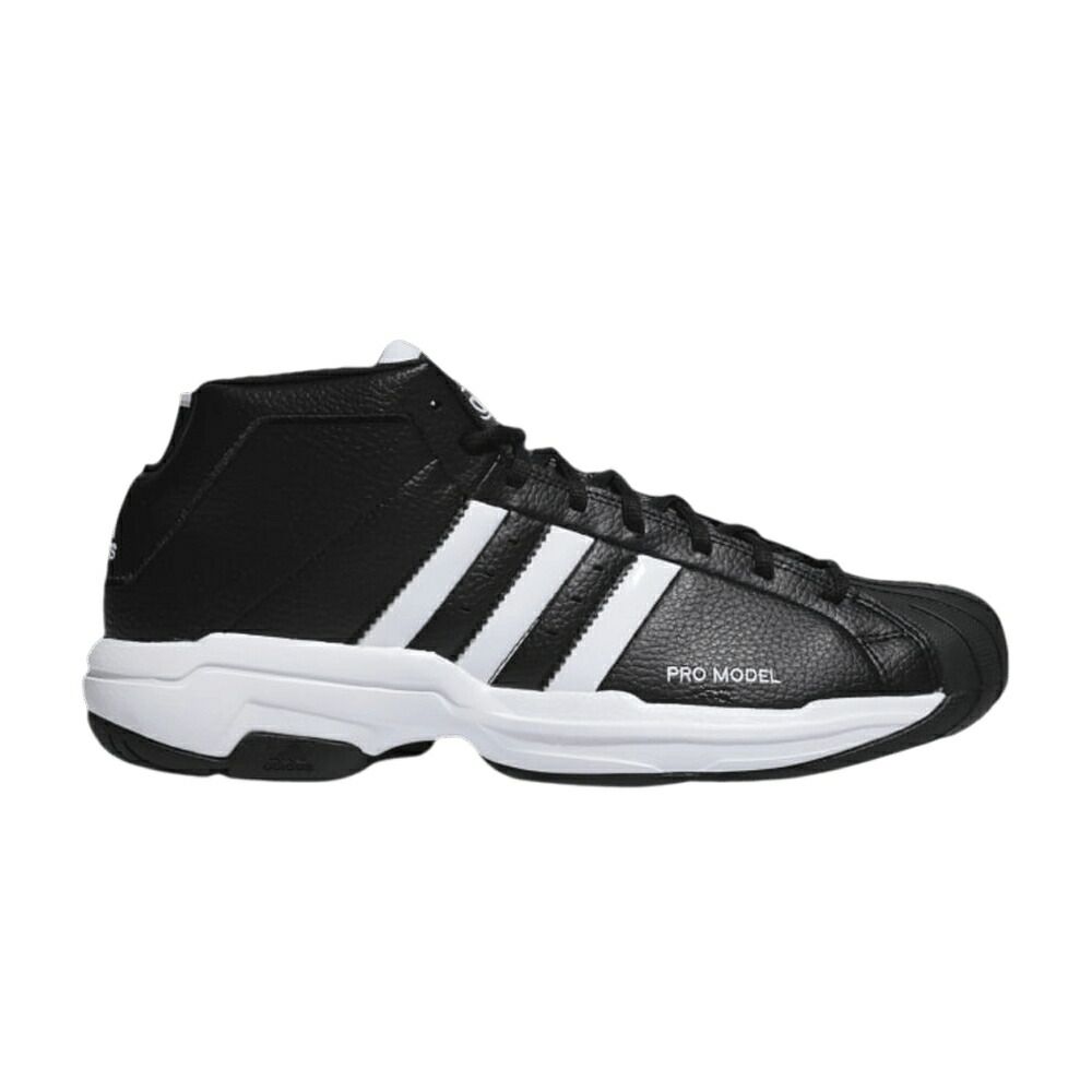 アディダス プロ コア 黒色 ブラック 白色 ホワイト プロモデル BLACK スニーカー メンズ ADIDAS PRO MODEL 2G / CORE BLACK CLOUD WHITE CORE