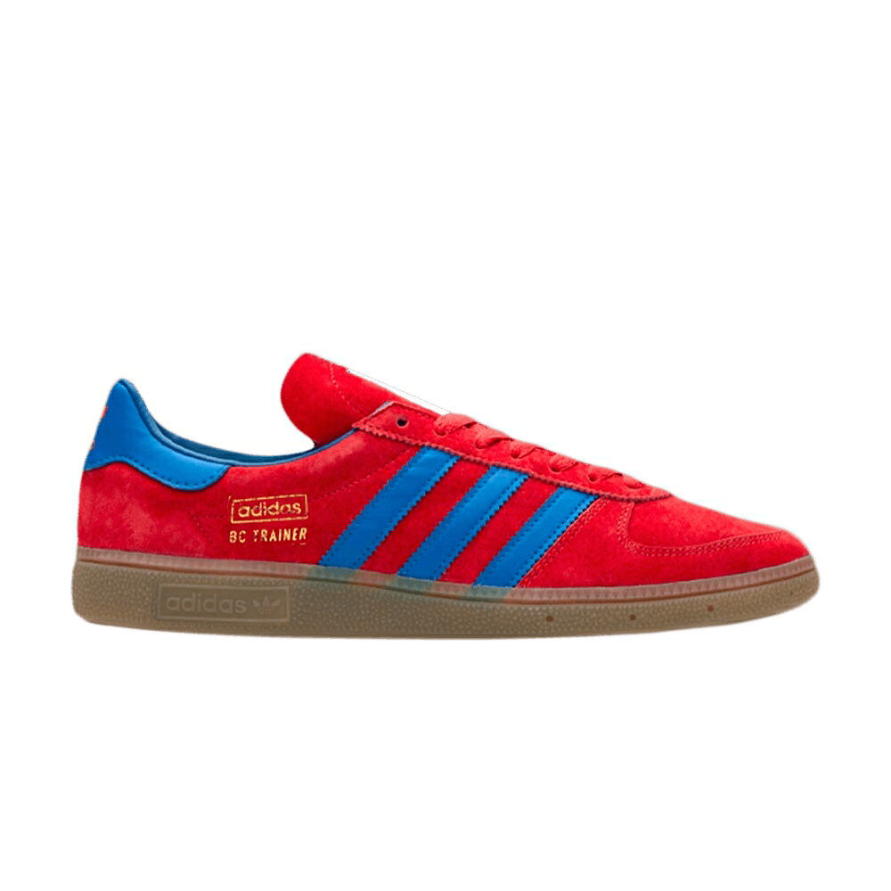アディダス 調教師 赤 赤いこと 青味 青み ゴールド \u0027THE PANENKA\u0027 スニーカー メンズ ADIDAS BC TRAINER / GLORY RED COLLEGIATE BLUE GOLD