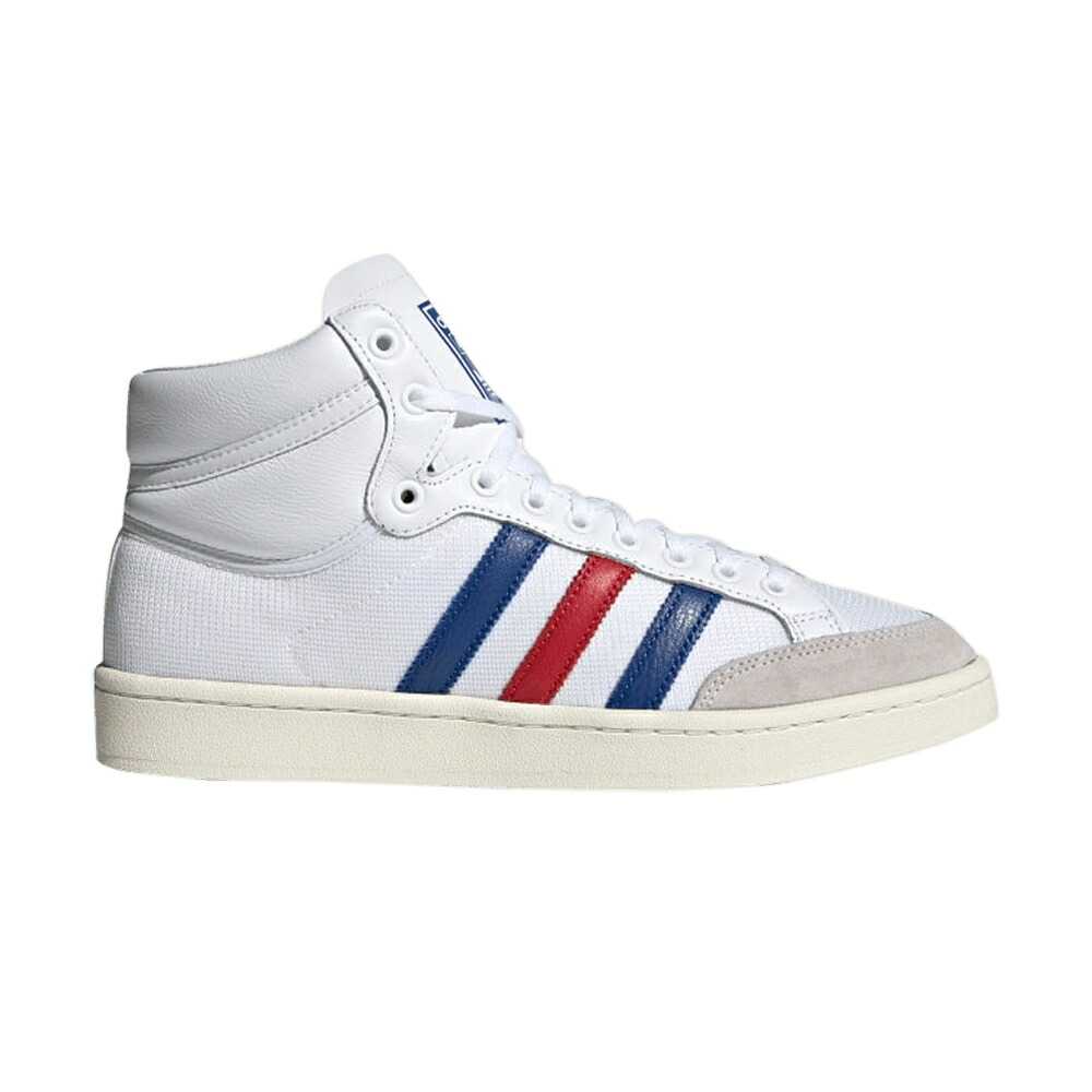 アディダス ハイ 白色 ホワイト 'WHITE SCARLET' スニーカー メンズ ADIDAS AMERICANA HIGH ROYAL / CLOUD WHITE COLLEGIATE ROYAL｜スニケス