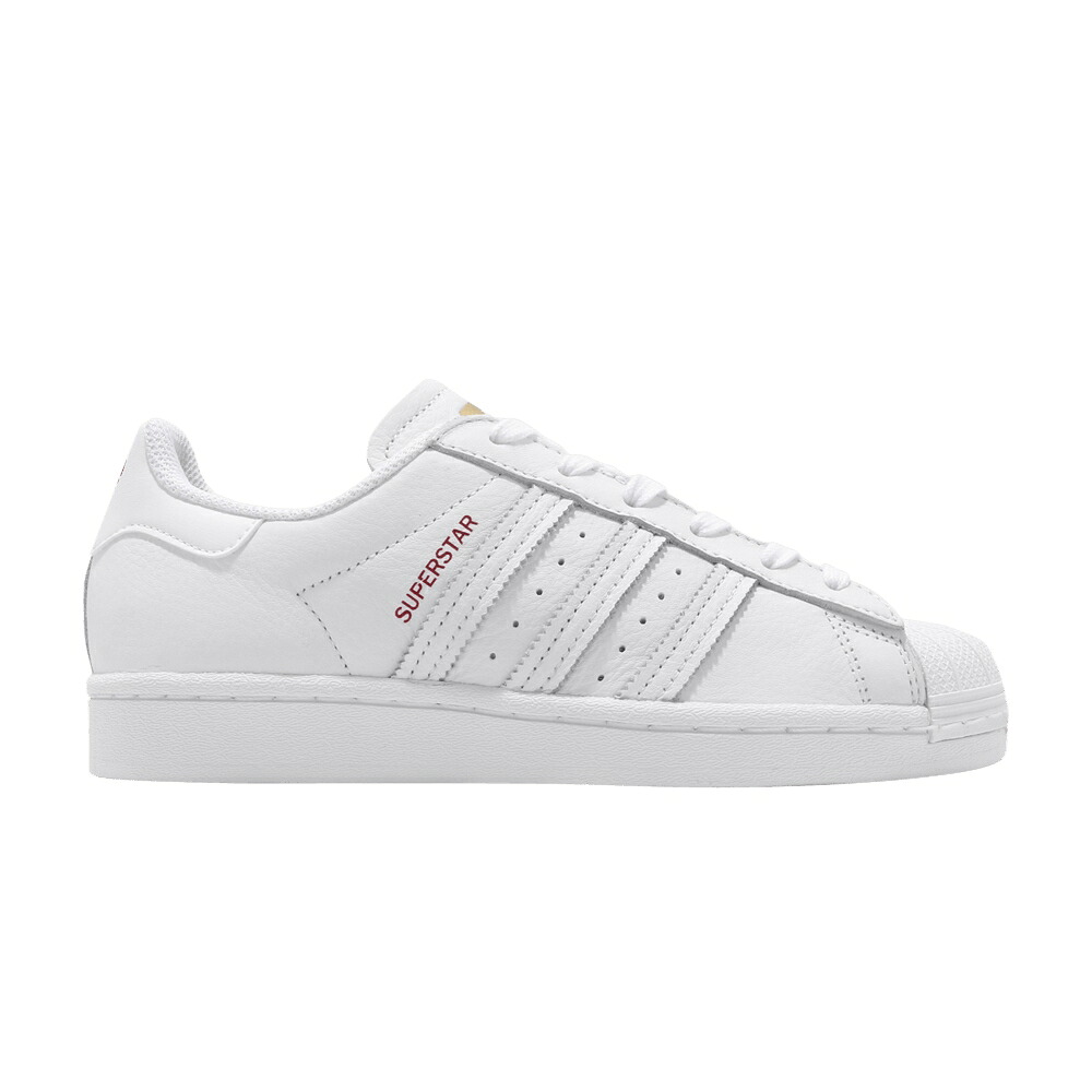 アディダス はやりっ子 白いこと 白いこと ゴールド \u0027VALENTINE\u0027S DAY\u0027 スニーカー レディース ADIDAS WMNS SUPERSTAR / CLOUD WHITE SCARLET GOLD
