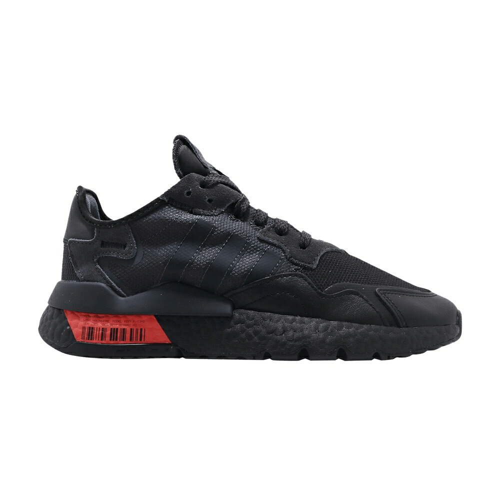 アディダス ジョガーパンツ コア 黒色 ブラック カーボン 赤 レッド 'HIRES RED' スニーカー メンズ ADIDAS NITE JOGGER 'HI-RES / CORE BLACK CARBON HI RES RED|スニケス