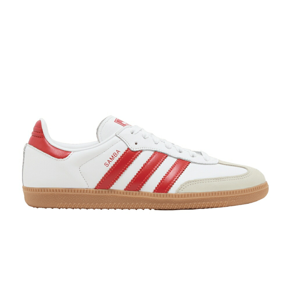 アディダス サンバ 赤 レッド 白色 ホワイト WHITE GUM スニーカー レディース ADIDAS WMNS SAMBA OG SOLAR RED / CLOUD WHITE SOLAR RED OFF WHITE