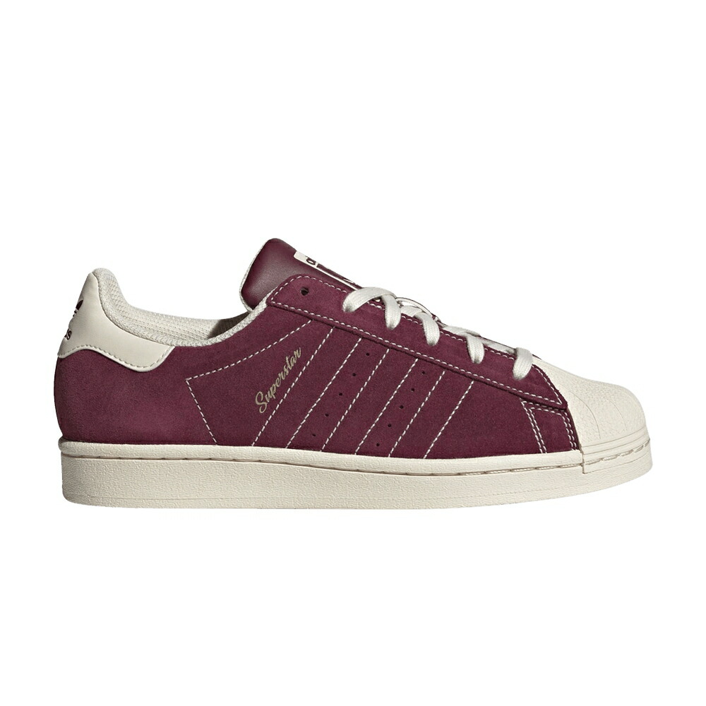 アディダス スーパースター マルーン 白色 ホワイト 'FINE MAROON' スニーカー レディース ADIDAS WMNS SUPERSTAR FORM - / MAROON WONDER WHITE MAROON