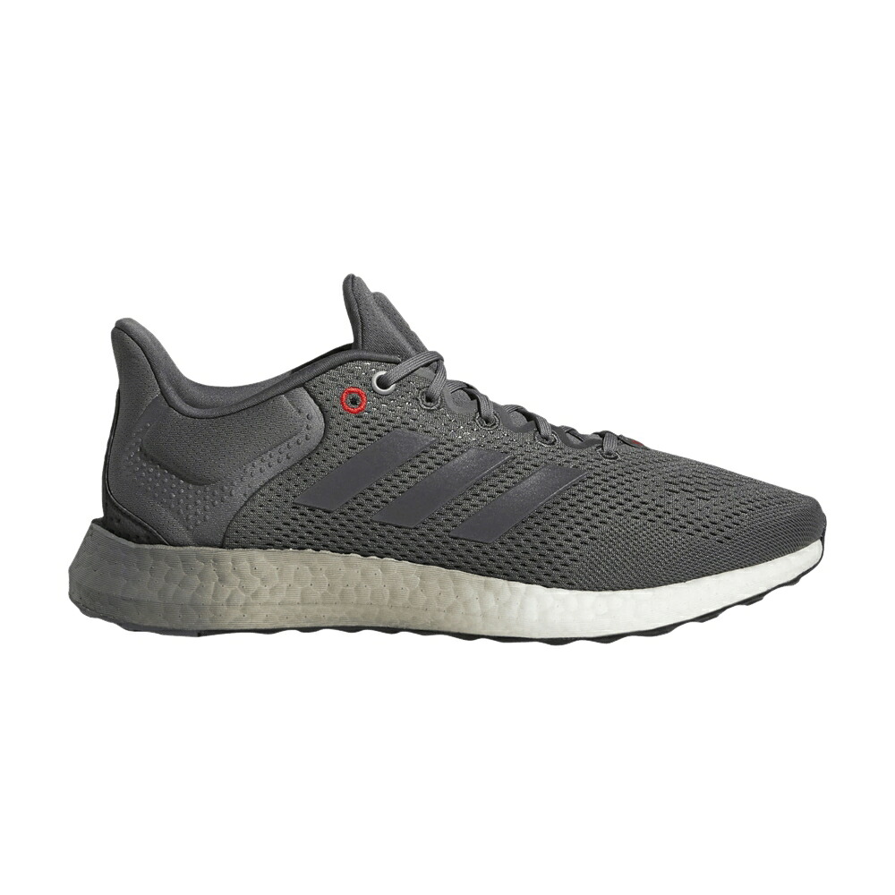 アディダス 灰色 グレー 赤 レッド 'GREY RED' スニーカー メンズ ADIDAS PUREBOOST 21 VIVID / GREY FIVE GREY FIVE VIVID RED|スニケス