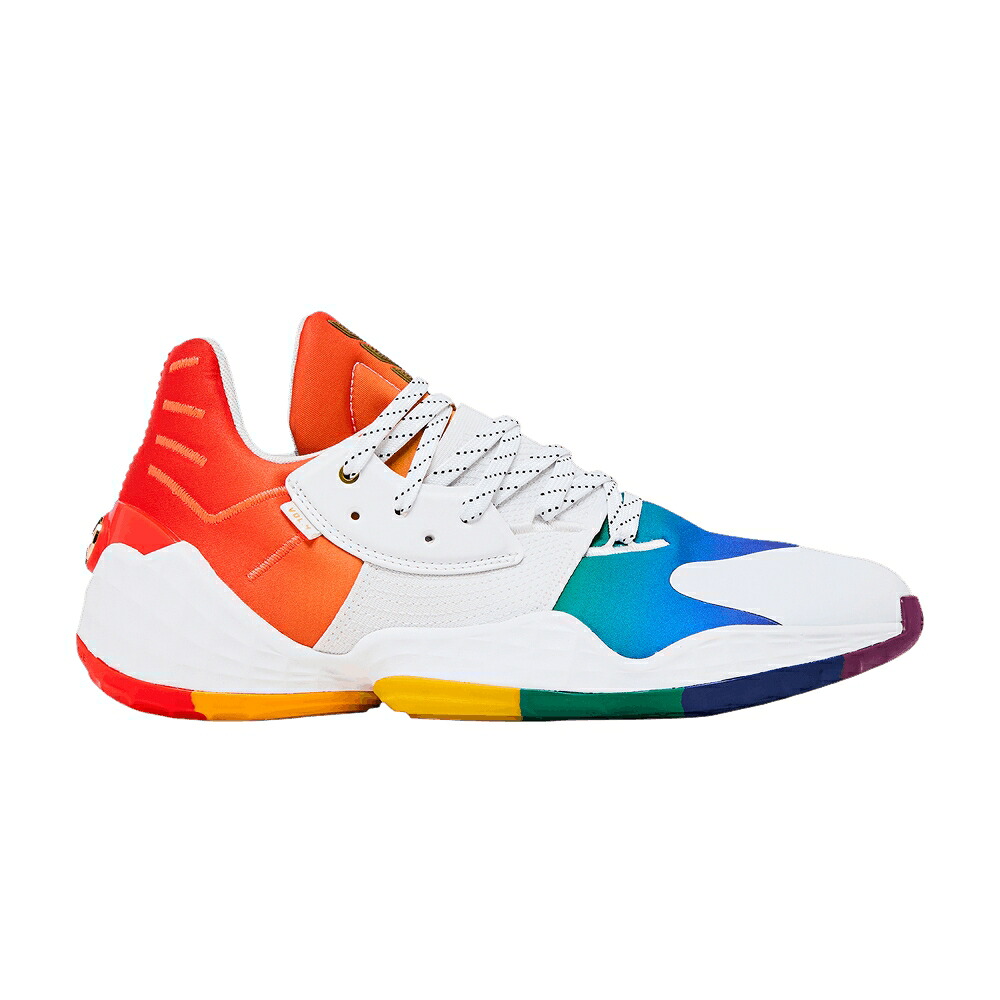 アディダス ハーデン 白いこと 白いこと ゴールド VOL. \u0027PRIDE\u0027 スニーカー メンズ ADIDAS HARDEN 4 / FOOTWEAR WHITE GOLD METALLIC メンズ靴-スニーカー-靴