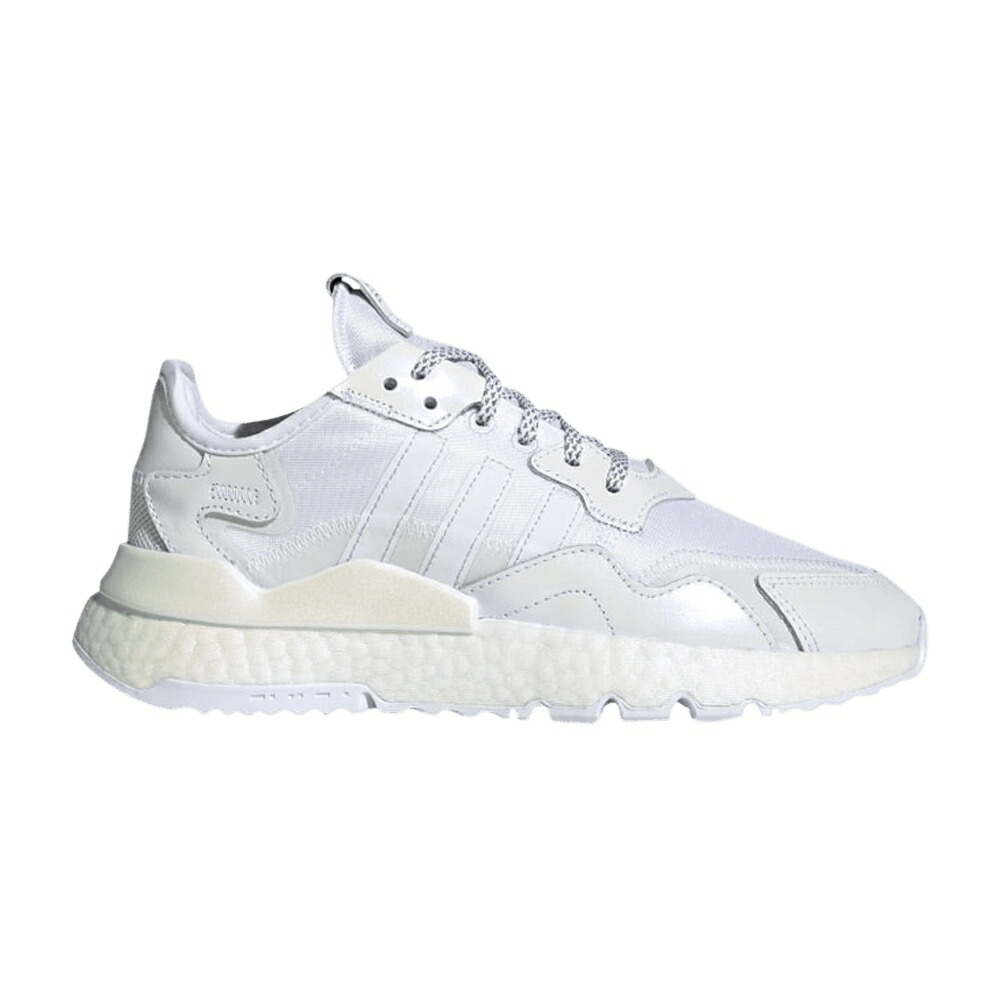 アディダス ジョガーパンツ 灰色 グレー 白色 ホワイト GREY WHITE スニーカー レディース ADIDAS WMNS NITE JOGGER CLOUD / GREY CLOUD WHITE CLOUD WHITE