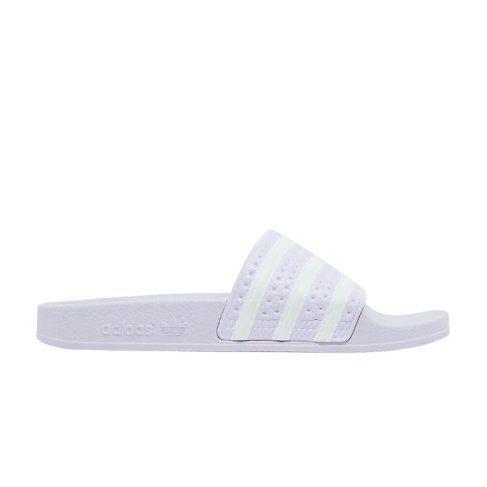 アディダス アディレッタ 紫 パープル 白色 ホワイト 'PURPLE TINT' スニーカー レディース ADIDAS WMNS ADILETTE SLIDES / PURPLE TINT CLOUD WHITE PURPLE|スニケス