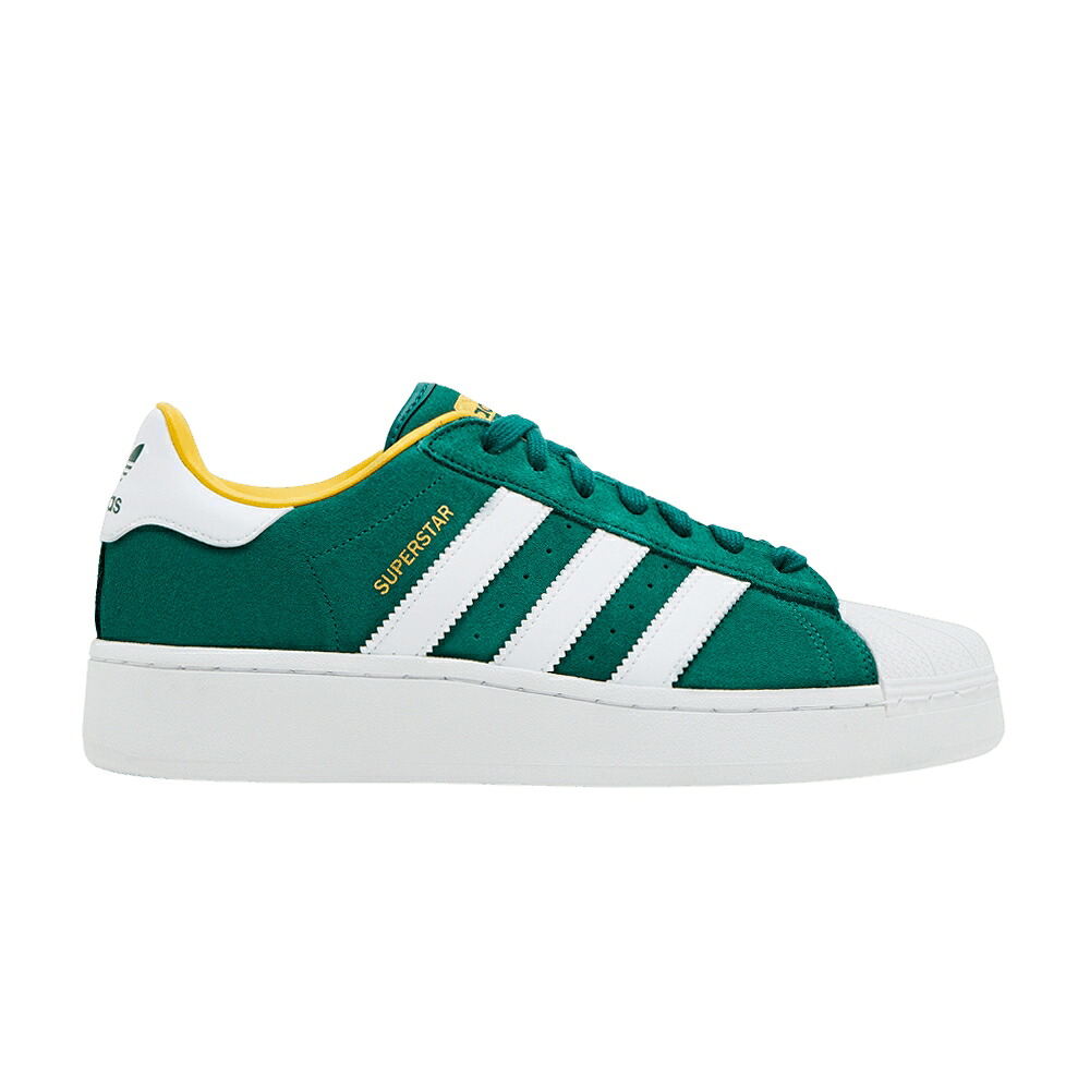 アディダス スーパースター 緑 グリーン 白色 ホワイト 'COLLEGIATE WHITE' スニーカー メンズ ADIDAS SUPERSTAR XLG GREEN / COLLEGIATE GREEN CLOUD WHITE｜スニケス 56,520円