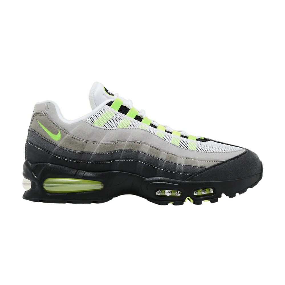 ナイキ マックス バブル 黒色 ブラック 黄色 イエロー クール 灰色 グレー エアマックス BIG NEON スニーカー メンズ NIKE AIR MAX 95 OG BUBBLE - 2025 / 2026 BLACK NEON YELLOW COOL GREY