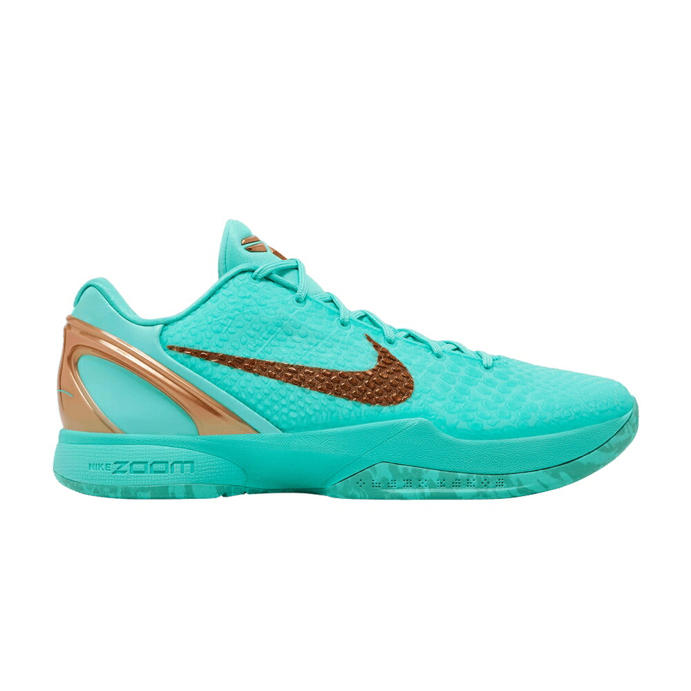 ナイキ 望遠レンズ コービー 労働者階級トロ 銅色 コッパー \u0027STATUE LIBERTY\u0027 スニーカー メンズ NIKE JALEN BRUNSON X ZOOM KOBE 6 PROTRO OF / HYPER TURQUOISE METALLIC COPPER