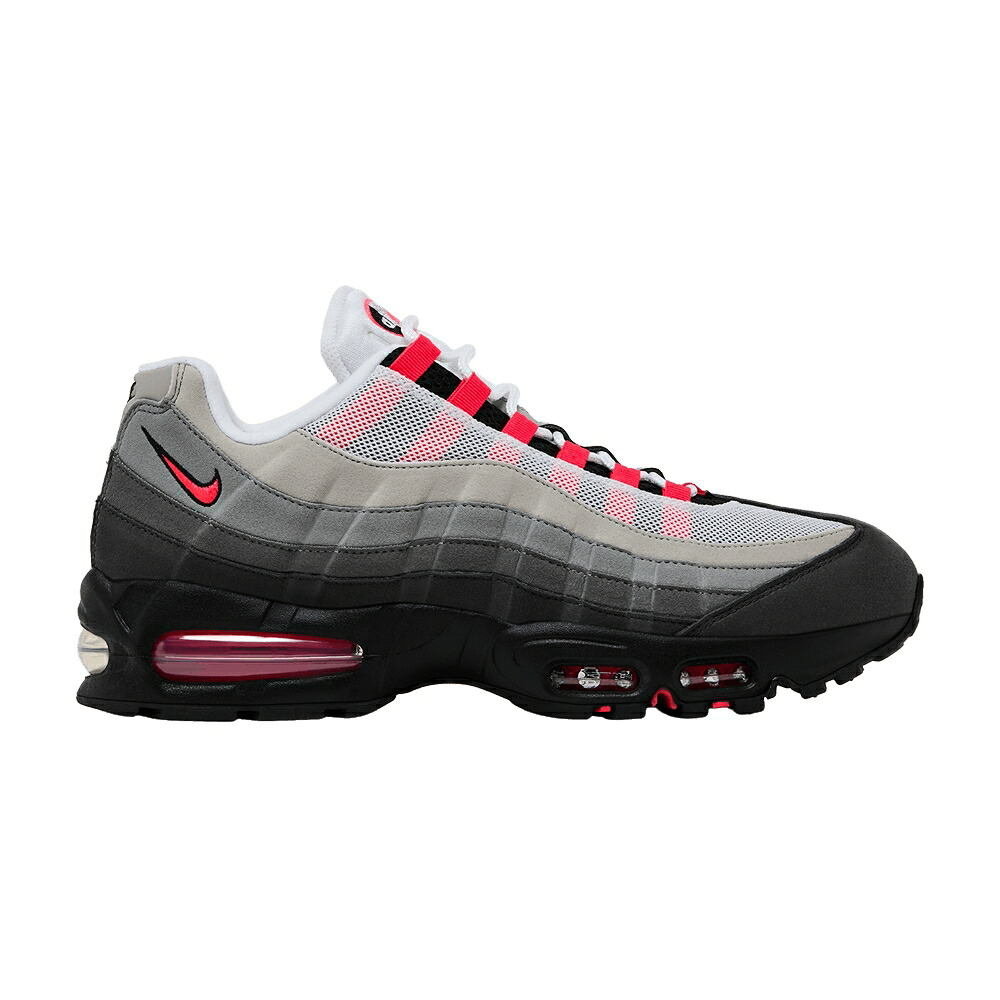 ナイキ マックス 砂上の楼閣 黒いこと 黒いこと エア湖マックス \u0027BIG RED\u0027 スニーカー メンズ NIKE AIR MAX 95 BUBBLE - SOLAR / BLACK MEDIUM ASH DARK PEWTER