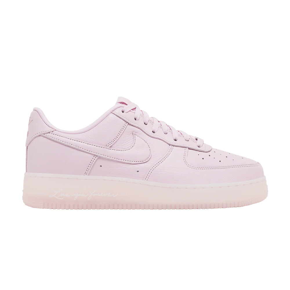 ナイキ サクラ色 空軍 \u0027CERTIFIED FOAM\u0027 スニーカー メンズ NIKE NOCTA X AIR FORCE 1 LOW LOVER BOY - PINK / PINK FOAM COBALT TINT METALLIC