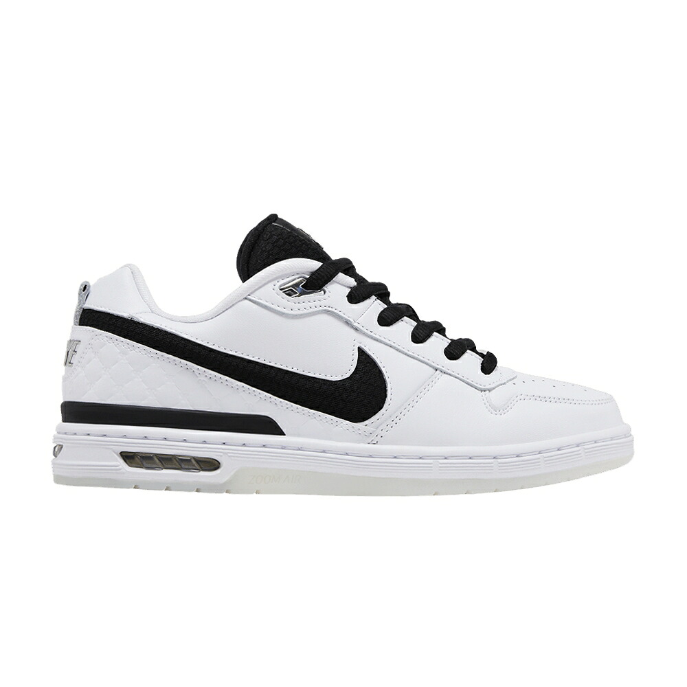 ナイキ ズーム ポール 白色 ホワイト 黒色 ブラック 'WHITE BLACK' スニーカー メンズ NIKE ZOOM AIR PAUL RODRIGUEZ 1 2025 / WHITE BLACK WHITE CLEAR