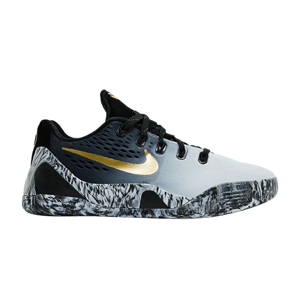 ナイキ コービー 黒色 ブラック 白色 ホワイト ゴールド 'MAMBACITA' ジュニア キッズ NIKE KOBE 9 EM GS / BLACK WHITE METALLIC GOLD ベビー マタニティ スニーカー