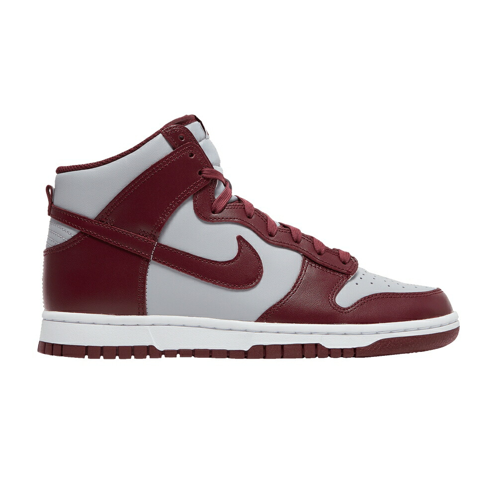 ナイキ ダンク ハイ 灰色 グレー 白色 ホワイト ダンクハイ DARK BEETROOT スニーカー メンズ NIKE DUNK HIGH / DARK BEETROOT WOLF GREY WHITE