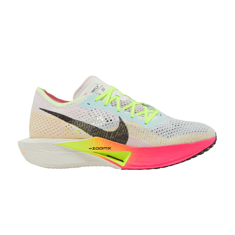 ナイキ ピンク NEXT% 'MULTICOLOR' スニーカー メンズ NIKE ZOOMX VAPORFLY 3 'MULTI-COLOR' / MULTI COLOR VOLT HYPER PINK|スニケス