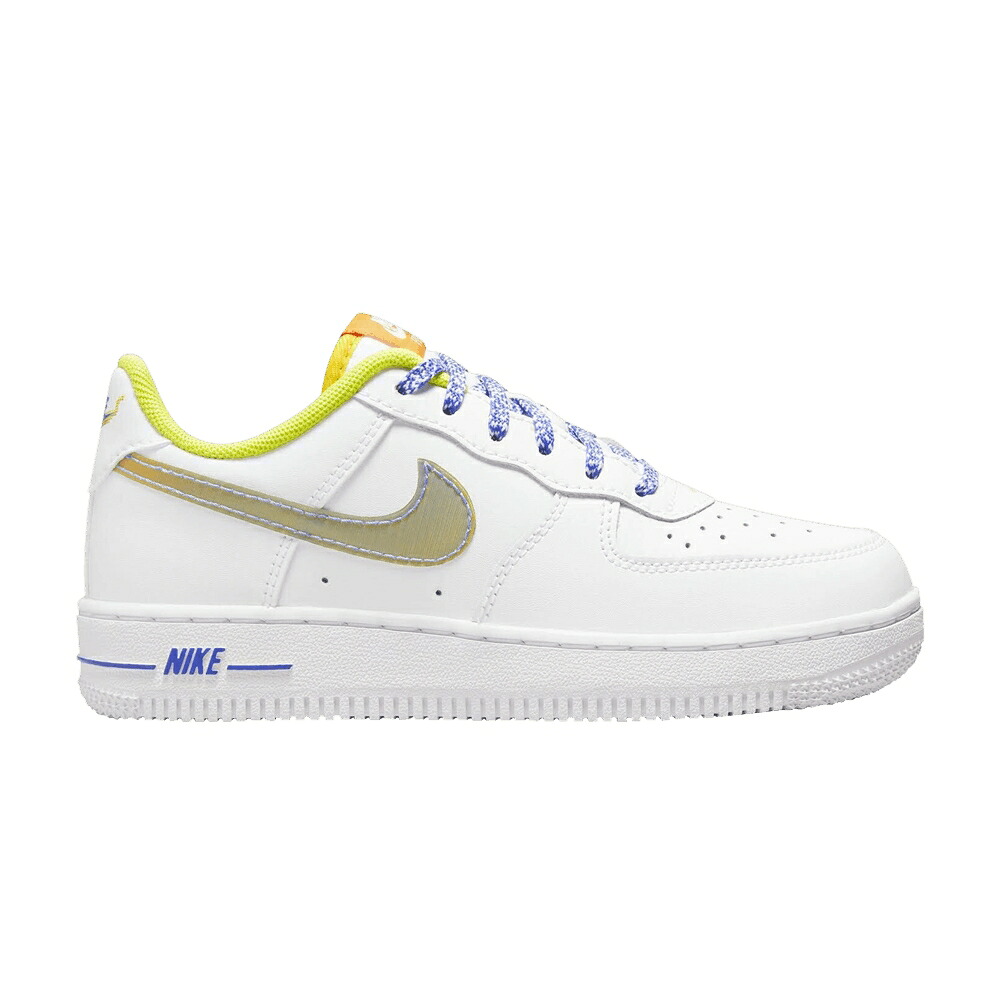 ナイキ 白いこと 白いこと 青味 青み \u0027WHITE MULTI\u0027 御坊っちゃん キッズ NIKE FORCE 1 LV8 なおなお書き / WHITE MULTI COLOR MEDIUM BLUE もの言う花 マタニティ スニーカー