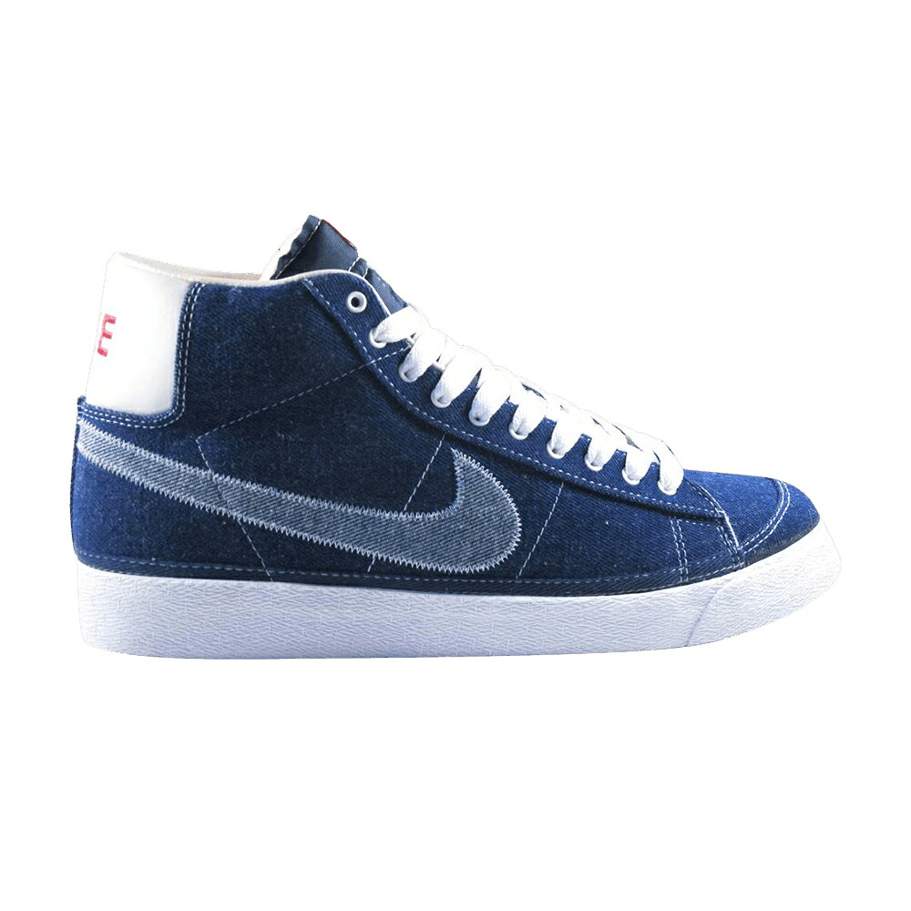 ナイキ ブレイザー ミッド 赤 レッド スニーカー メンズ NIKE BLAZER MID CANVAS / OBSIDIAN OBSIDIAN SPORT RED