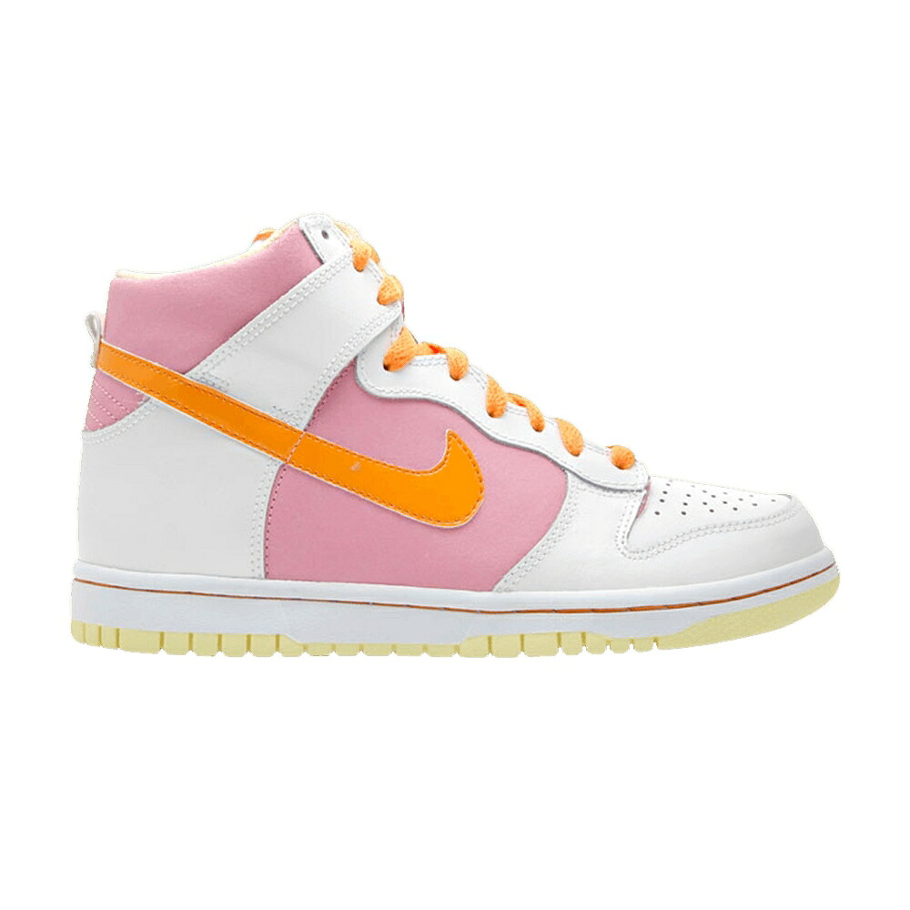 ナイキ ダンク ハイ ピンク ダンクハイ ジュニア キッズ NIKE DUNK HIGH GS / WHT LIGHT MLN PERFECT PINK LMBN ベビー マタニティ スニーカー|スニケス