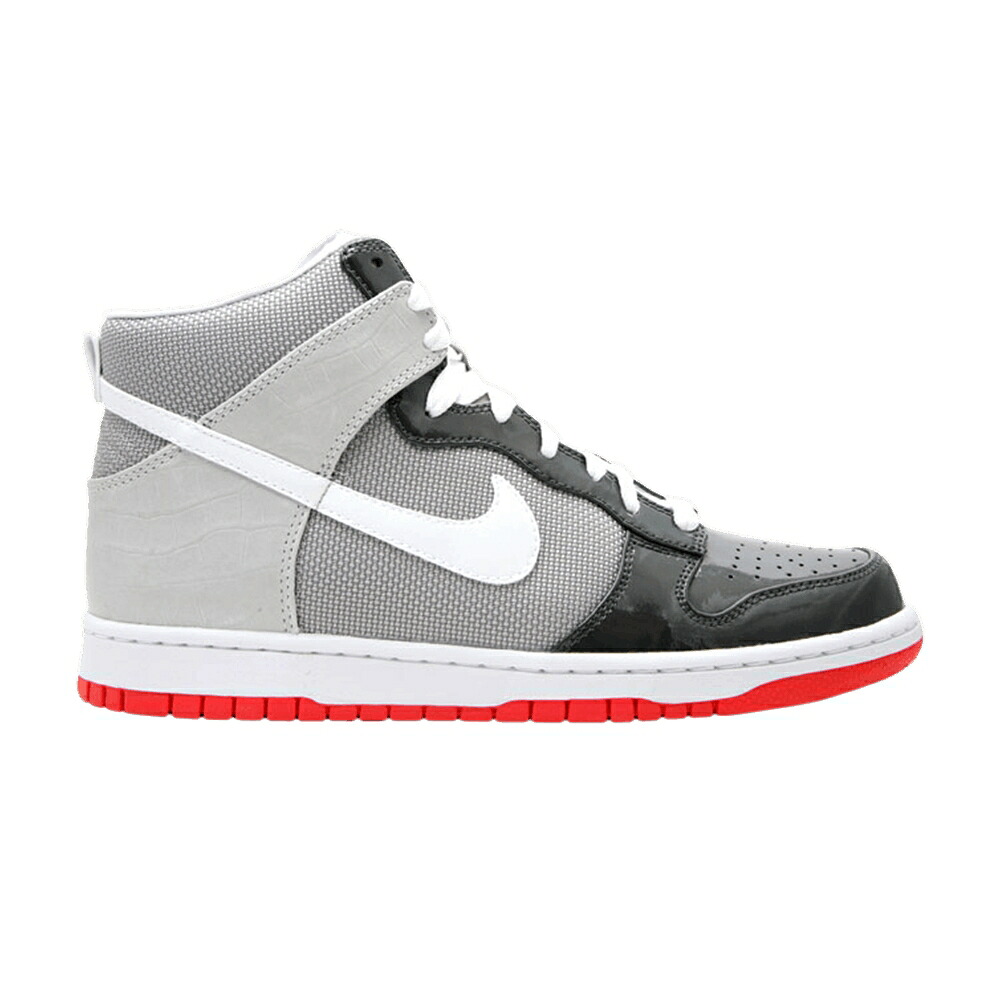 ナイキ ダンク ハイ プレミアム 白色 ホワイト 灰色 グレー ダンクハイ スニーカー メンズ NIKE DUNK HIGH PREMIUM / ANTHRACITE WHITE MEDIUM GREY