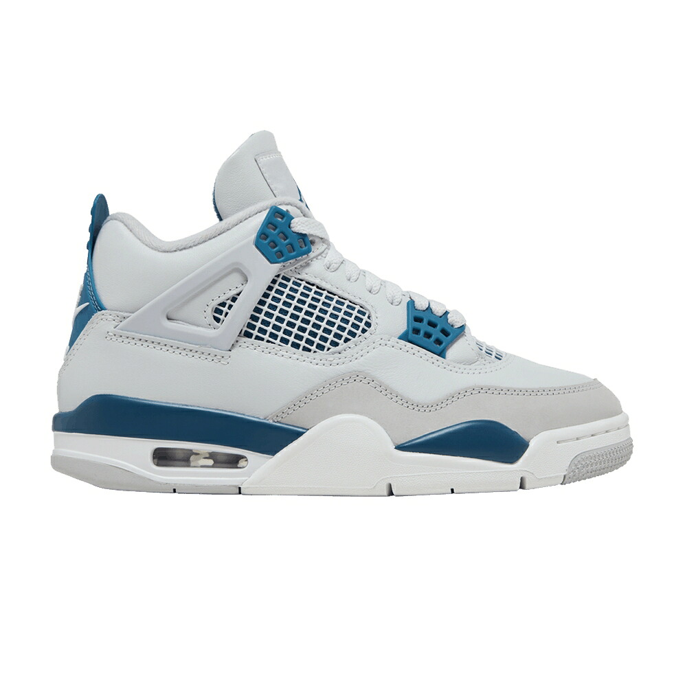 ナイキ 白いこと 白いこと 青味 青み エアジョーダン \u0027MILITARY BLUE\u0027 スニーカー メンズ AIR JORDAN AIR JORDAN 4 RETRO 2024 / OFF WHITE MILITARY BLUE NEUTRAL
