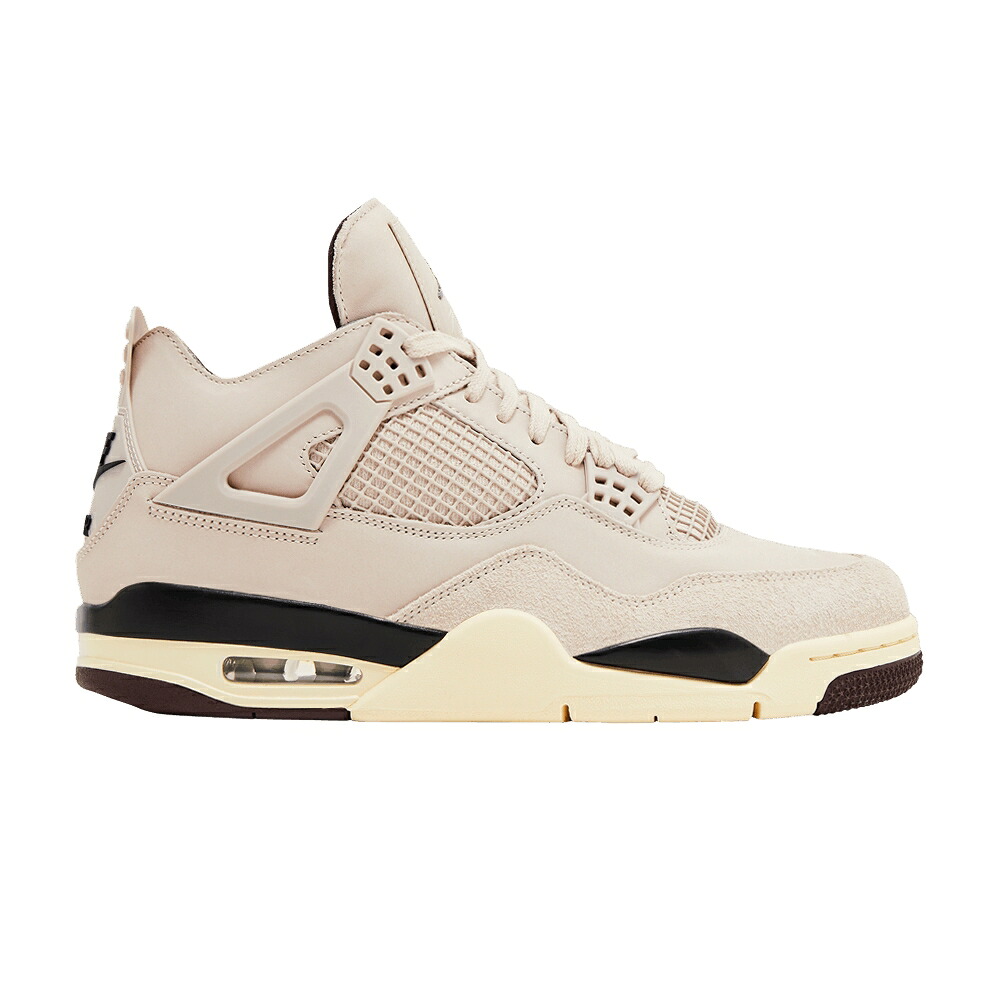 ナイキ エアジョーダン \u0027WHILE SLEEPING\u0027 スニーカー レディース AIR JORDAN A MA MANI RE X WMNS AIR JORDAN 4 RETRO YOU WERE / FOSSIL STONE METALLIC PEWTER