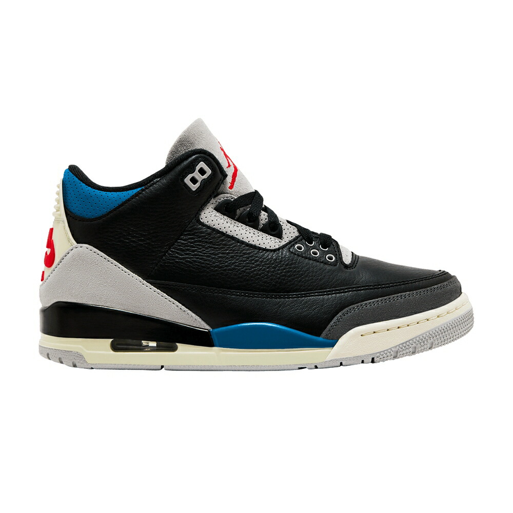 ナイキ 黒色 ブラック 赤 レッド 灰色 グレー エアジョーダン RARE AIR スニーカー メンズ AIR JORDAN AIR JORDAN 3 RETRO OG / BLACK CHILE RED NEUTRAL GREY