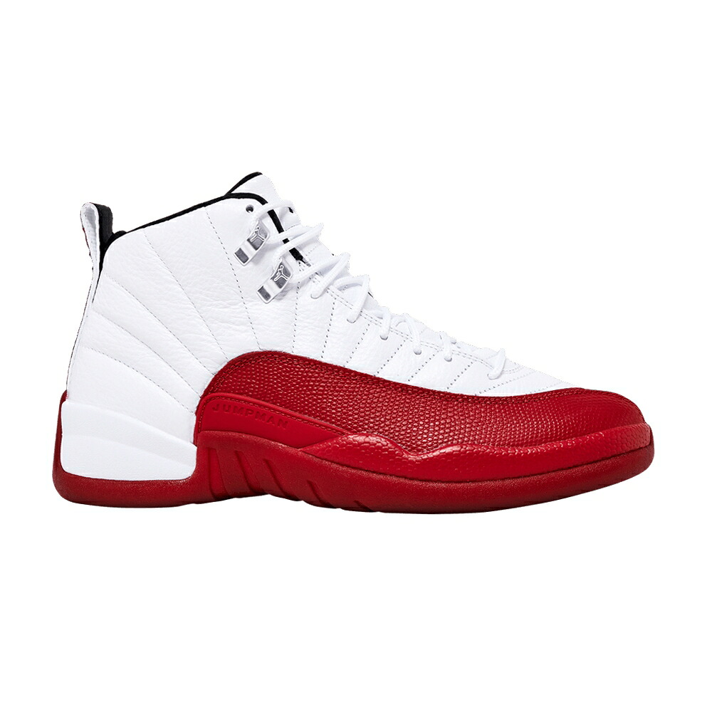 ナイキ 白いこと 白いこと しろがね色 しろがね色 エアジョーダン \u0027CHERRY\u0027 スニーカー メンズ AIR JORDAN AIR JORDAN 12 RETRO 2023 / WHITE WHITE METALLIC SILVER