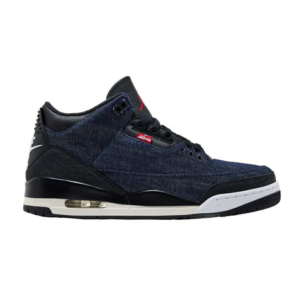 ナイキ ジーンズ 黒いこと 黒いこと エアジョーダン LEVI\u0027S \u0027DENIM BLUE\u0027 スニーカー メンズ AIR JORDAN X AIR JORDAN 3 RETRO SP / DENIM BLACK SAIL