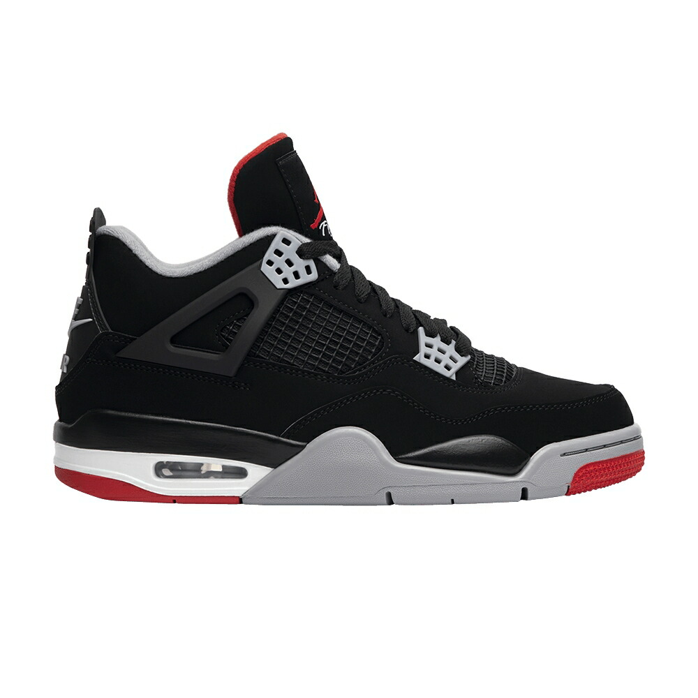 ナイキ 黒色 ブラック 灰色 シメント グレー 白色 ホワイト エアジョーダン BRED スニーカー メンズ AIR JORDAN AIR JORDAN 4 RETRO OG 2019 / BLACK CEMENT GREY SUMMIT WHITE